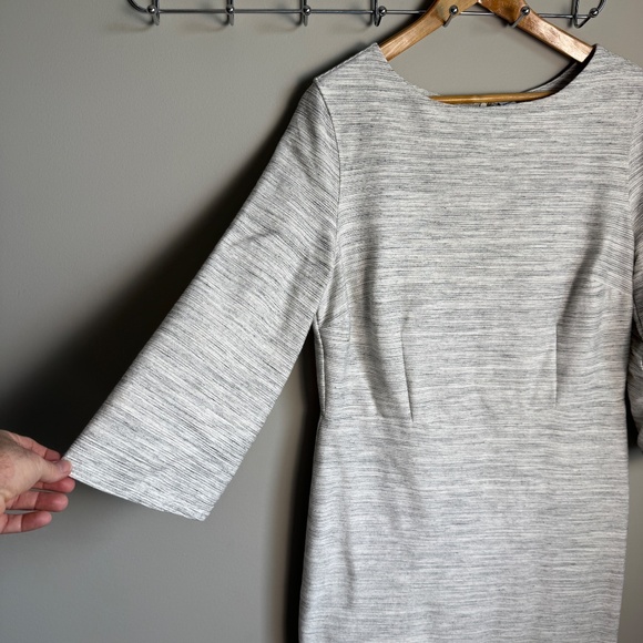 Old Navy‎ Long Sleeve Textured Knit Shift Dress Marled Gray X-Large Boardwalk - Picture 2 of 15